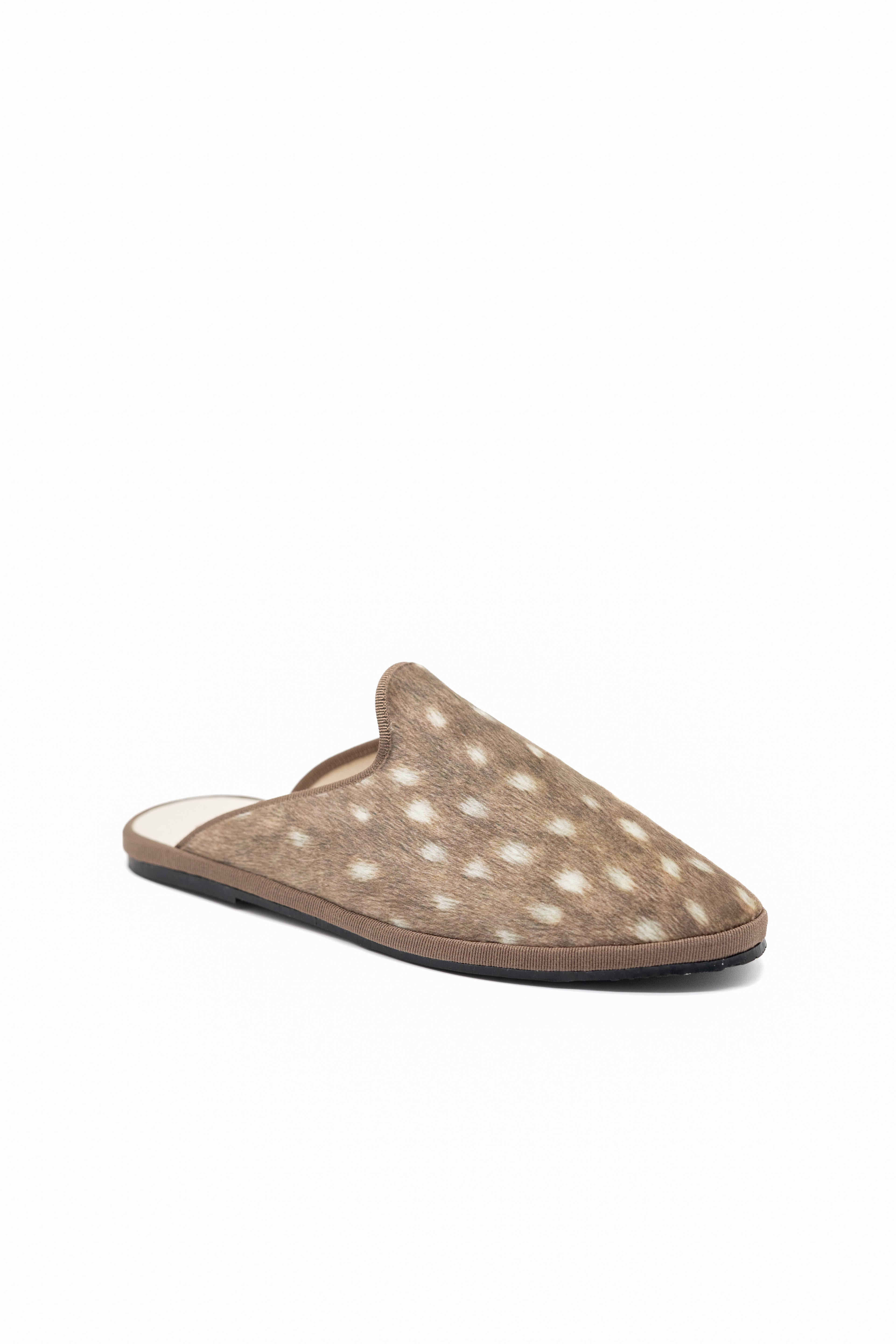 Deer Print Mules