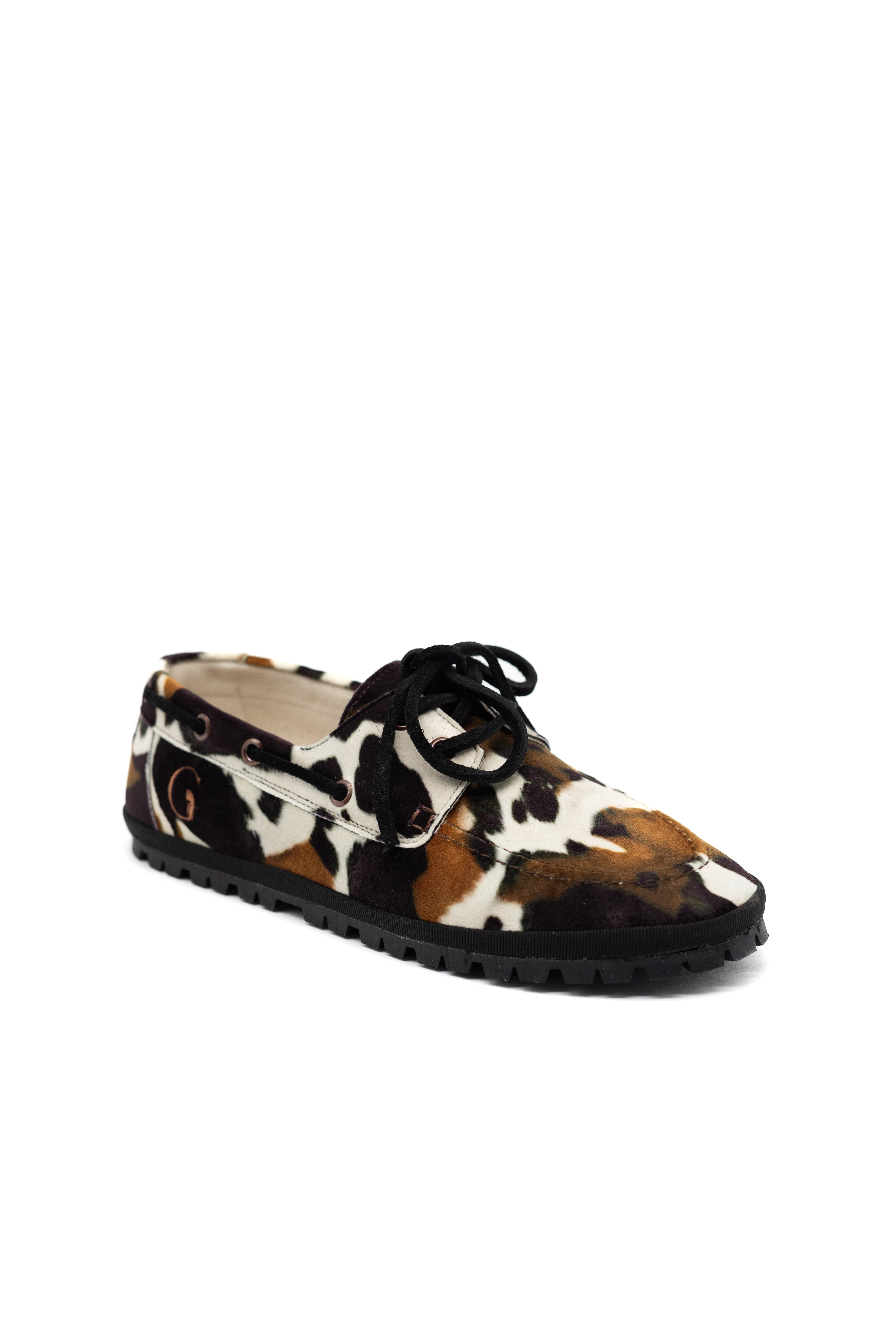 Rodeo Cow Print Boat Shoes