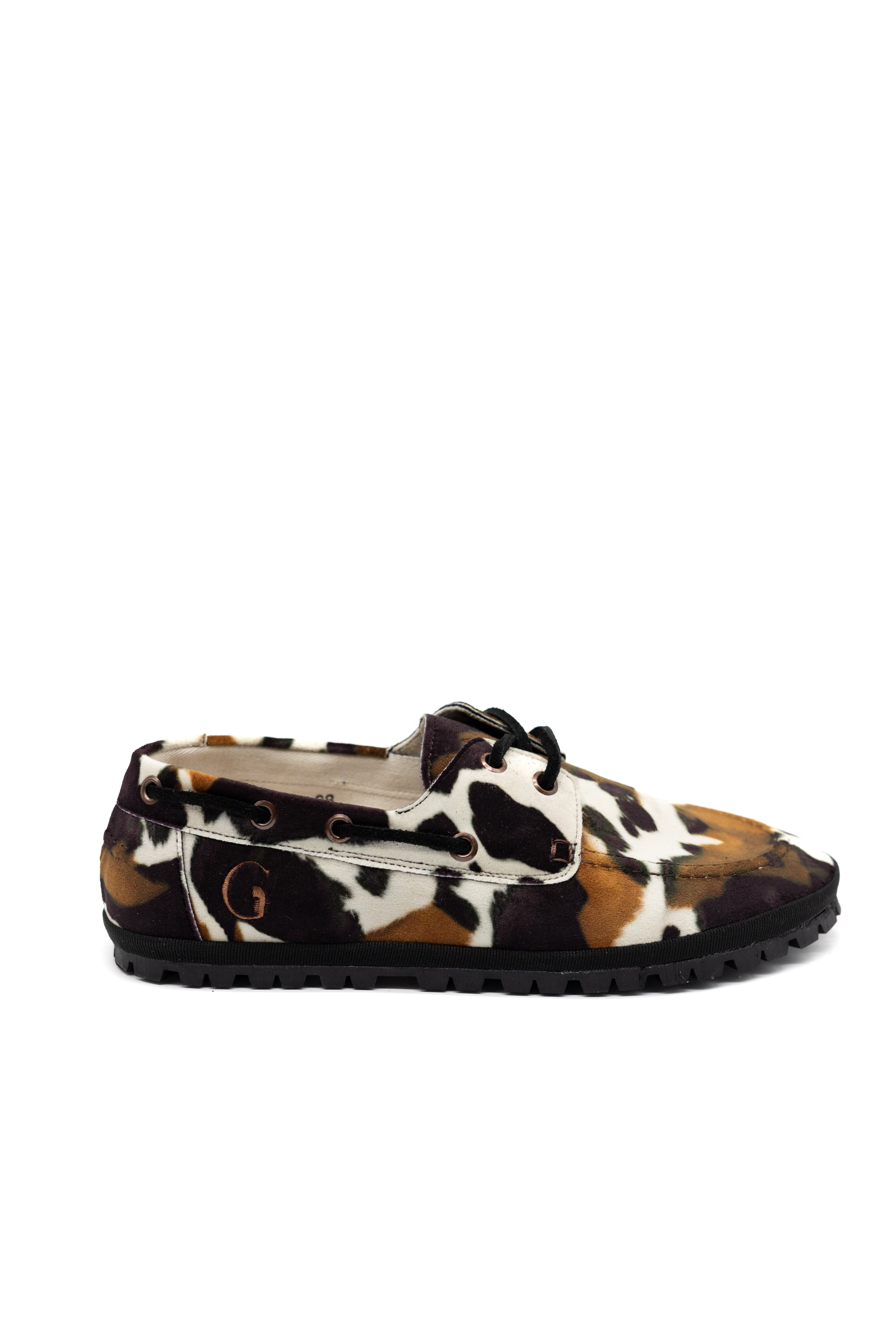 Rodeo Cow Print Boat Shoes