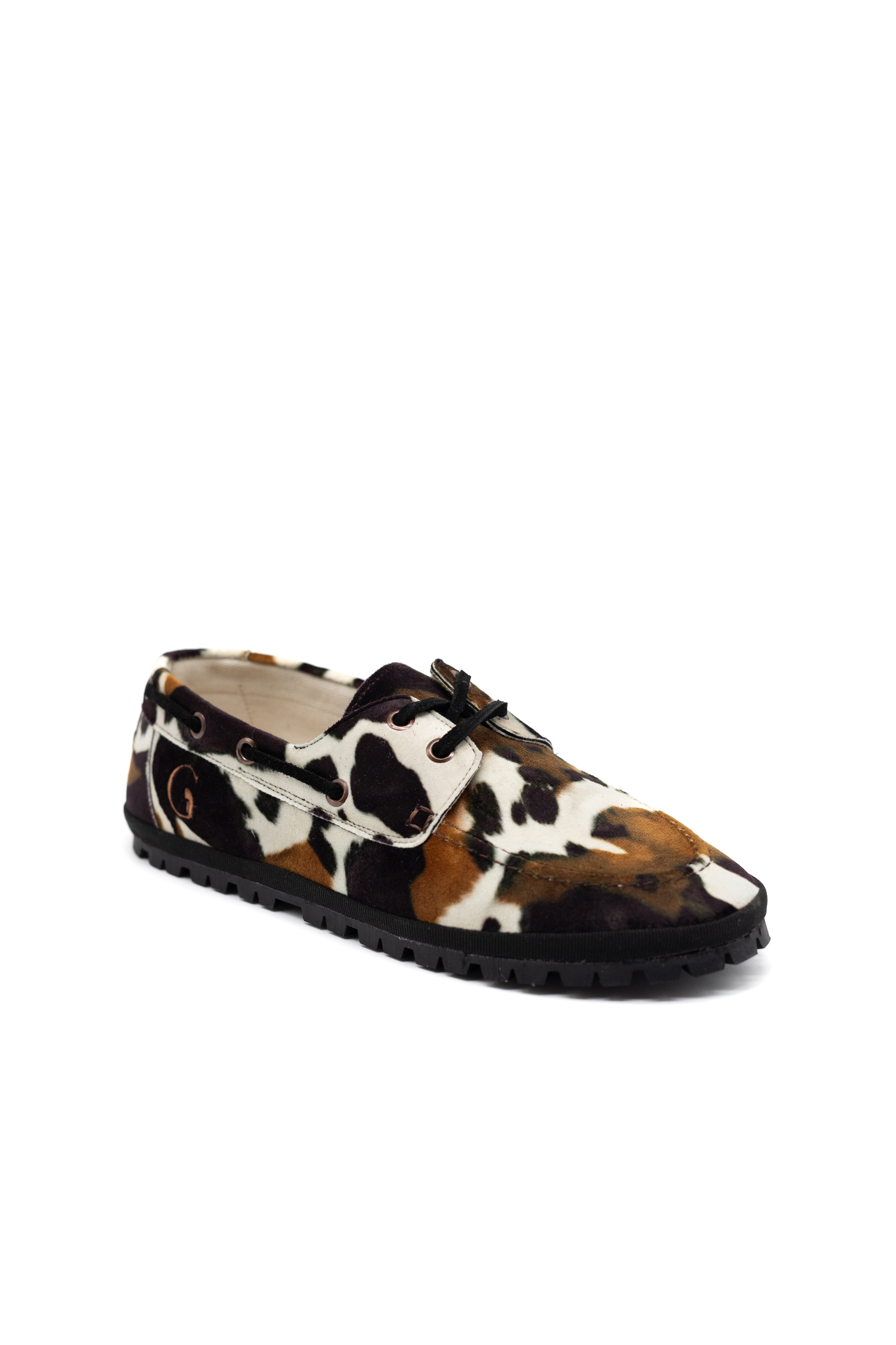 Rodeo Cow Print Boat Shoes