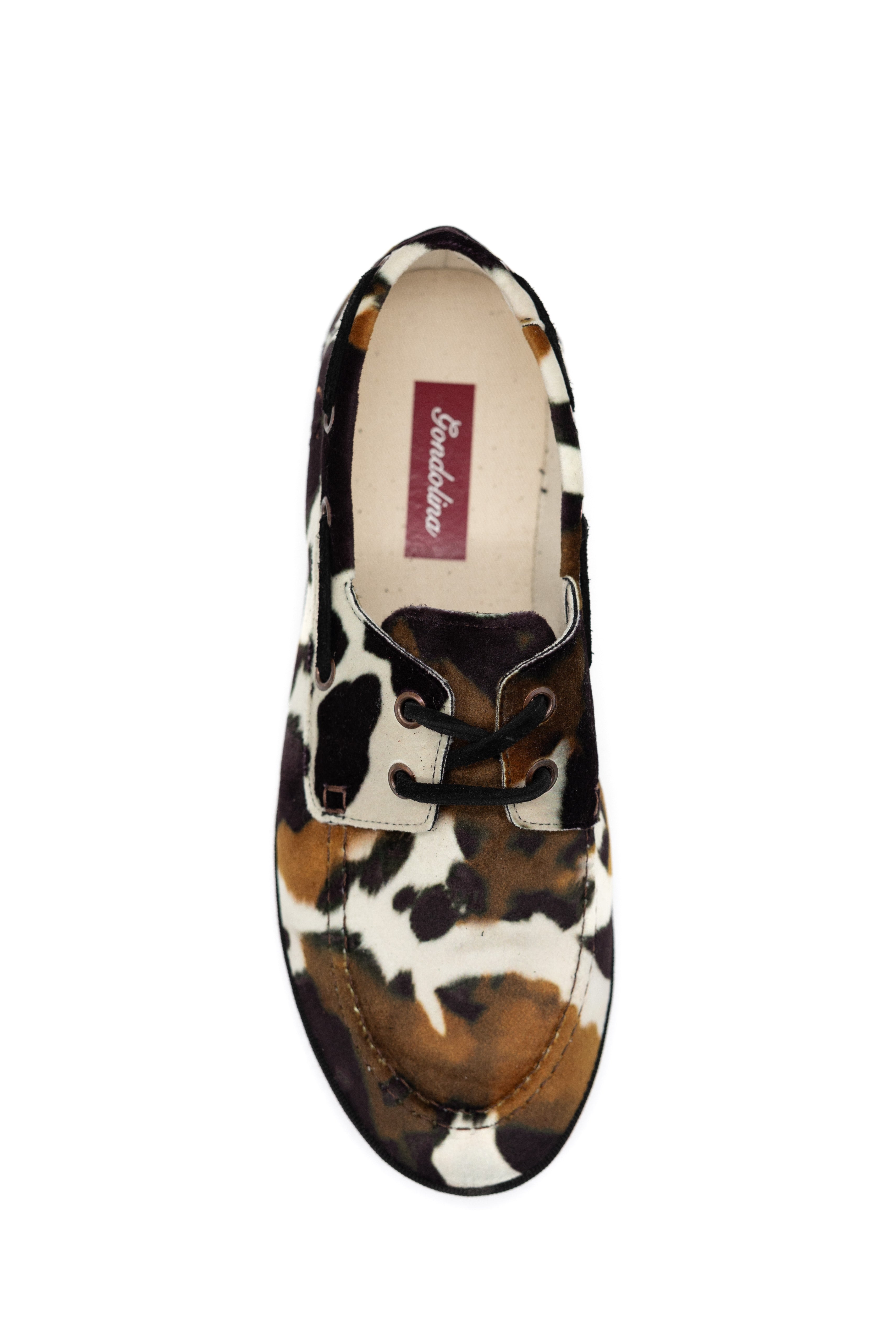 Rodeo Cow Print Boat Shoes