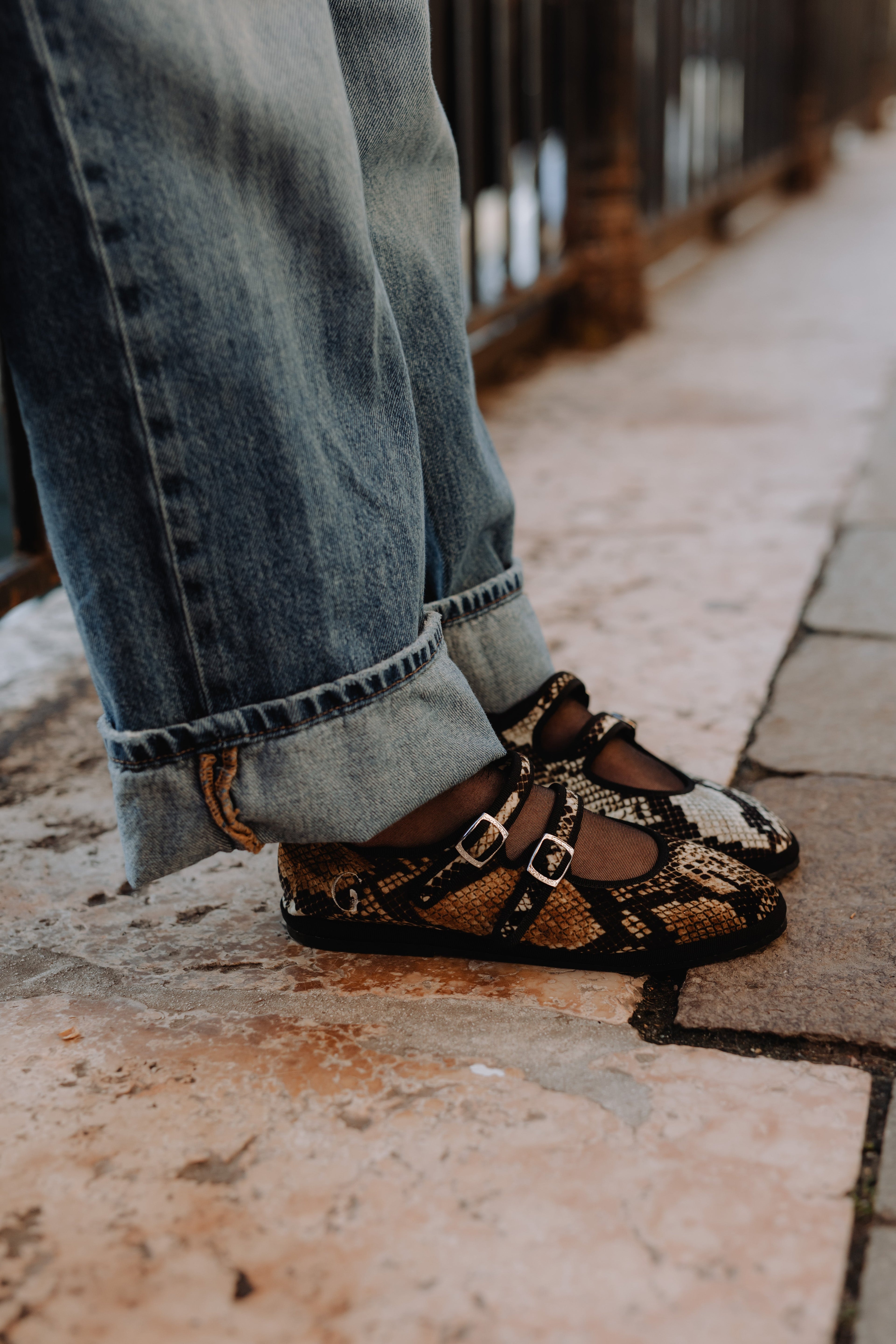 Snake Print Mary Jane